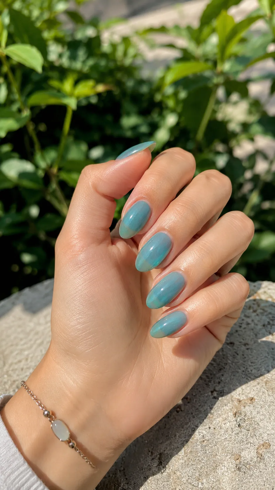 turquoise jelly nail ideas august