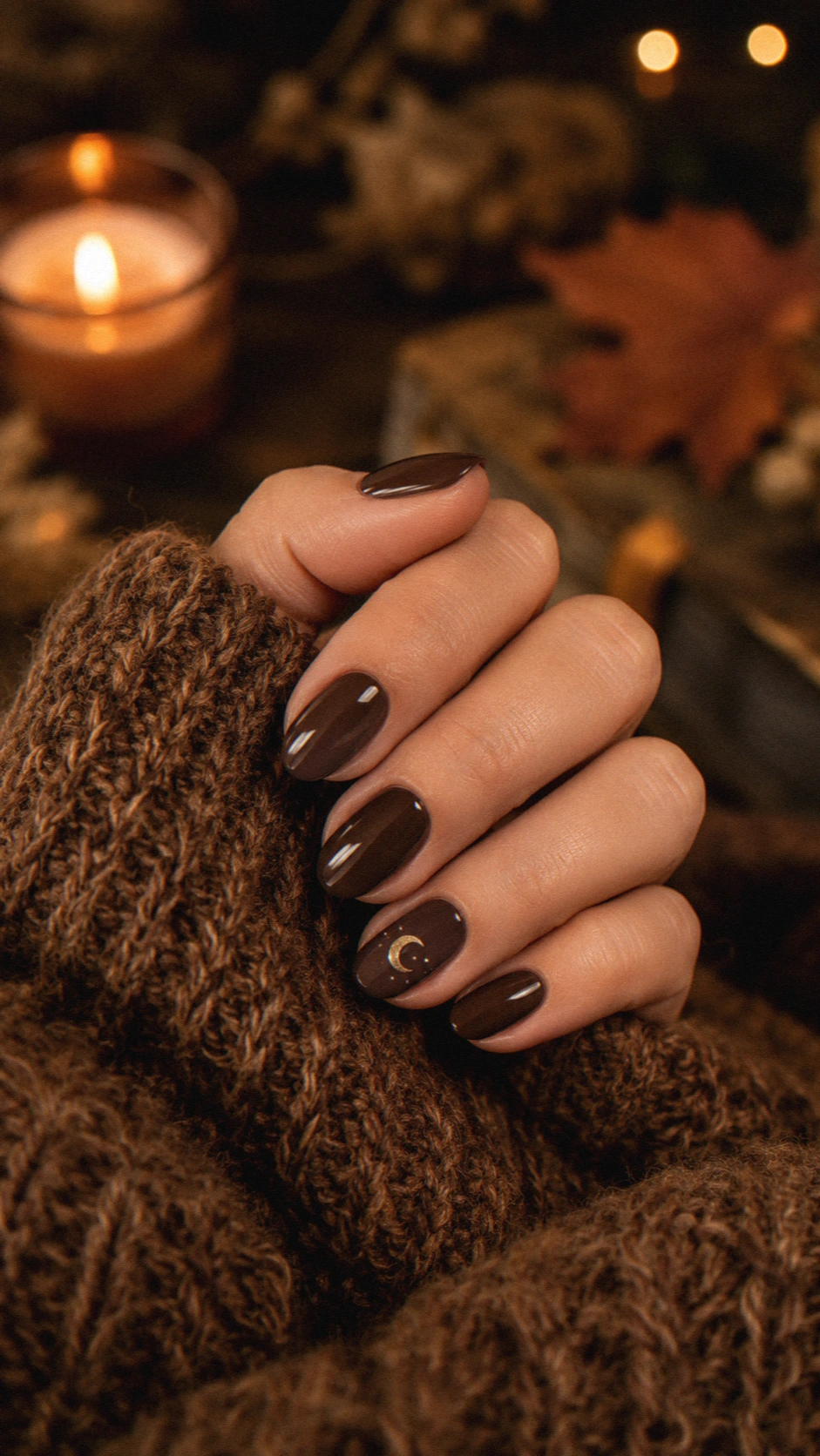 mocha moody spooky halloween nails