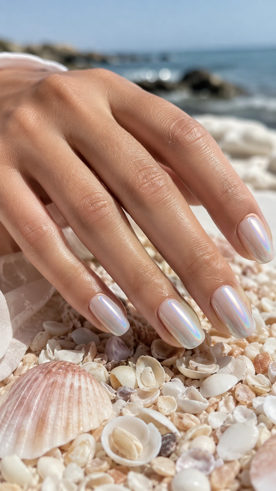 pearl chrome surfside nails finish