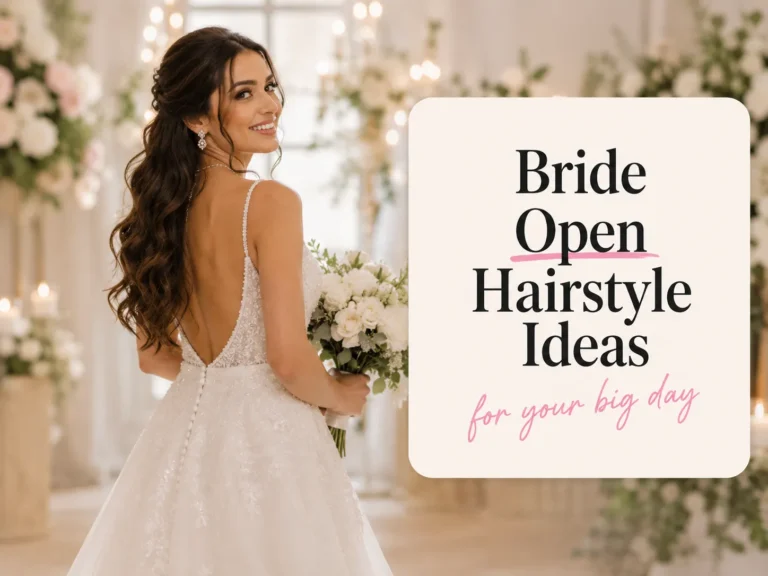 bride open hairstyle ideas